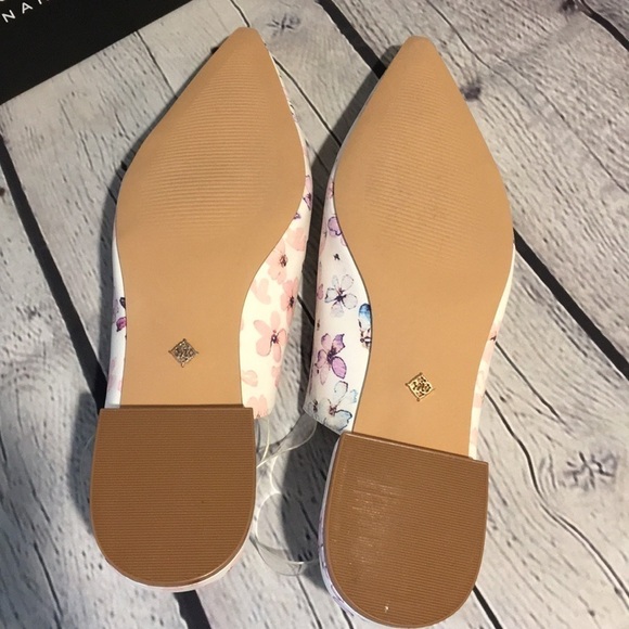 Nanette Lepore “Faith” floral sling back flats sz7 | New in Box - Picture 4 of 7